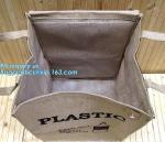 Lightweight collapsible jute fabric storage bin basket,Jute multifunctional