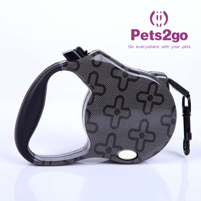 Polyester Webbing Hands Free Retractable Pet Leash