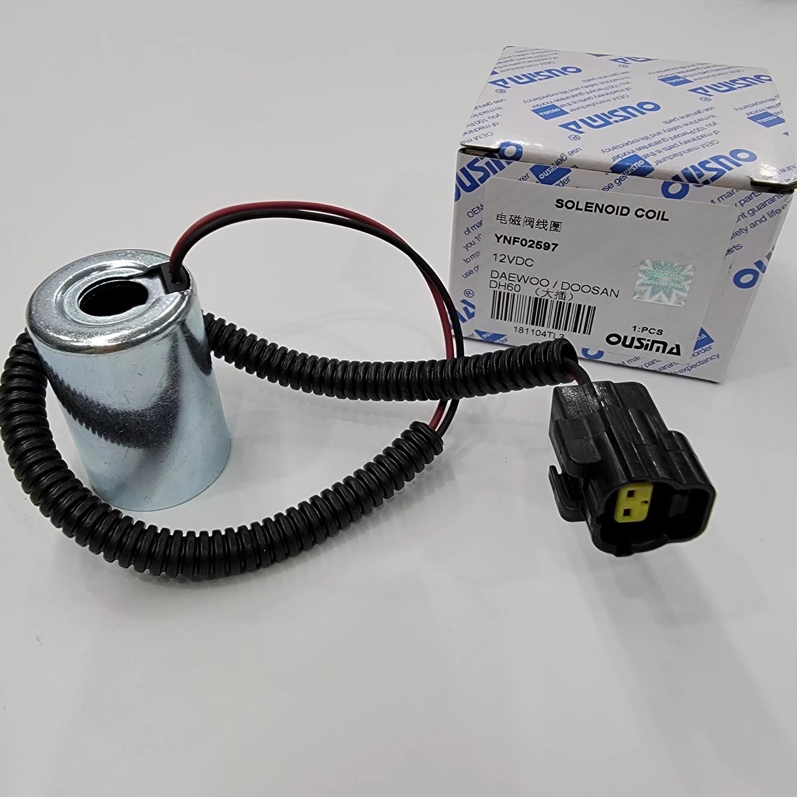 Exvacator Electric Part Solenoid Valve Coils YNF02597 12 VDC For Doosan DH60