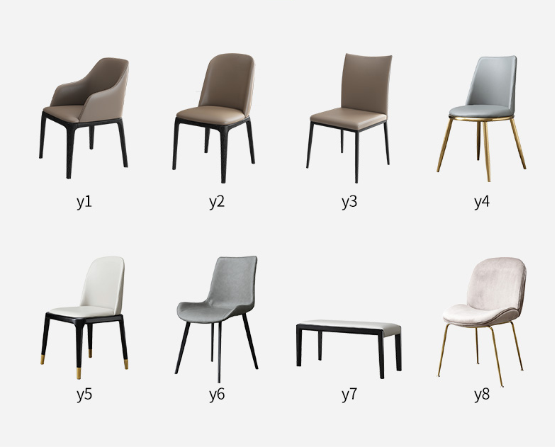 120cm 140cm 160cm 8 Seater Marble Dining Table And Chairs And With Bench