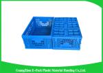 Virgin PP Black Plastic Storage Boxes , Recyclable Collapsible Plastic