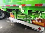 Hydraulic System Tipper Semi Trailer With Tarpaulin System Green