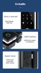 Glomarket Tuya Smart Glass Door Lock Biometric Fingerprint BLE Smart Eletronic