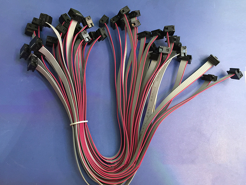FC 10P FC 20P 2.54mm Custom Made Wiring Harness IDC Flat Terminal