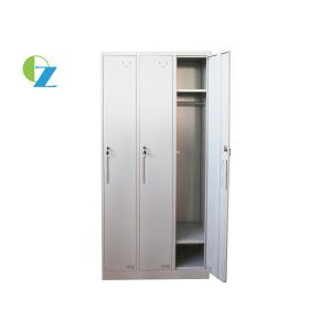 Buy cheap Staff Clothes Cabinet Steel Office Lockers 3 Door With KD Structure from wholesalers