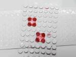 Discolor Irreversible Barcode Label , Adhesive Color Changing Water Sensitive