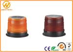 Solar Powered Amber Flashing Warning Lights With Magnetic / Screw Mounting