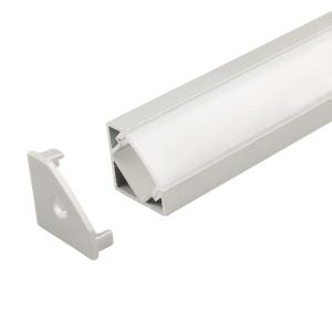 Wholesale 6063-T5 Aluminum Alloy Corner LED Channel 45 Degree LED Profile from china suppliers