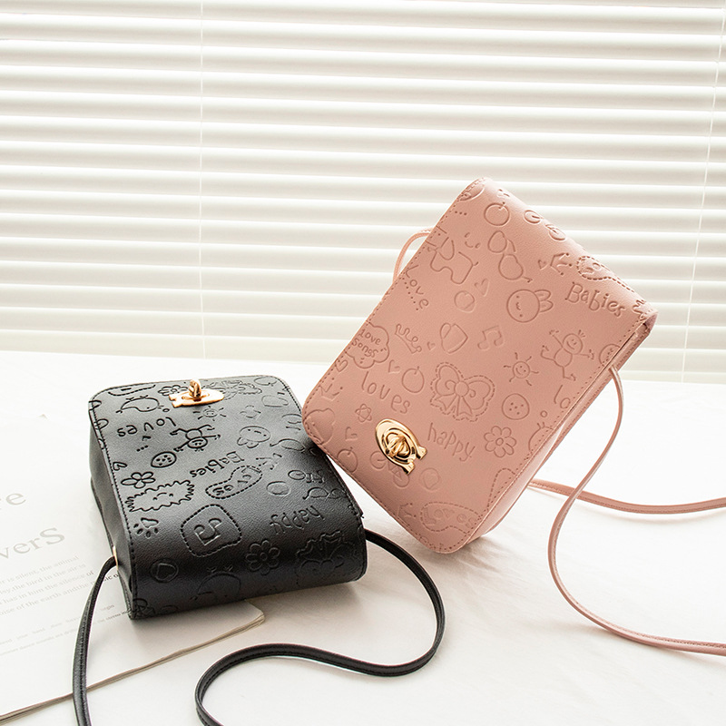 Women Phone Crossbody Bag Pu Leather Mini Shoulder Messenger Bag Travel Portable Coin Purse Card Pouch Bags for Girls Wallets