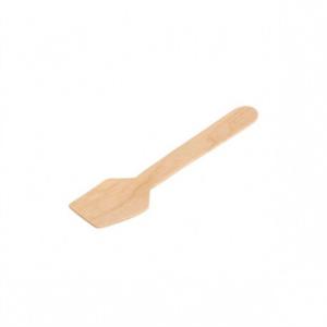 Wholesale Disposable Wooden Ice Cream Paddle Spoon Taster 95mm from china suppliers