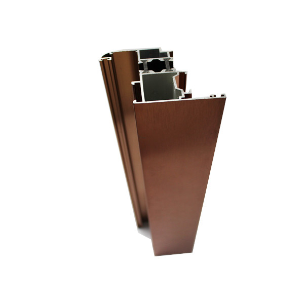 Customized Aluminum Frame Profile , T5 / T6 Aluminium Windows Wood Finish