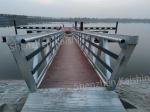 Heavy Duty Silver Aluminum Marina Gangways For Dock Lifespan 15-20 Years