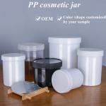 Wide Mouth 150ml 250ml 500ml 1000ml PP Plastic Jar Cosmetic Packaging Hair Wax