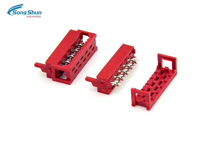 TE 215083 1.27mm IDC Ribbon Cable 12pin Flexible Flat For Computer PVC Jacket