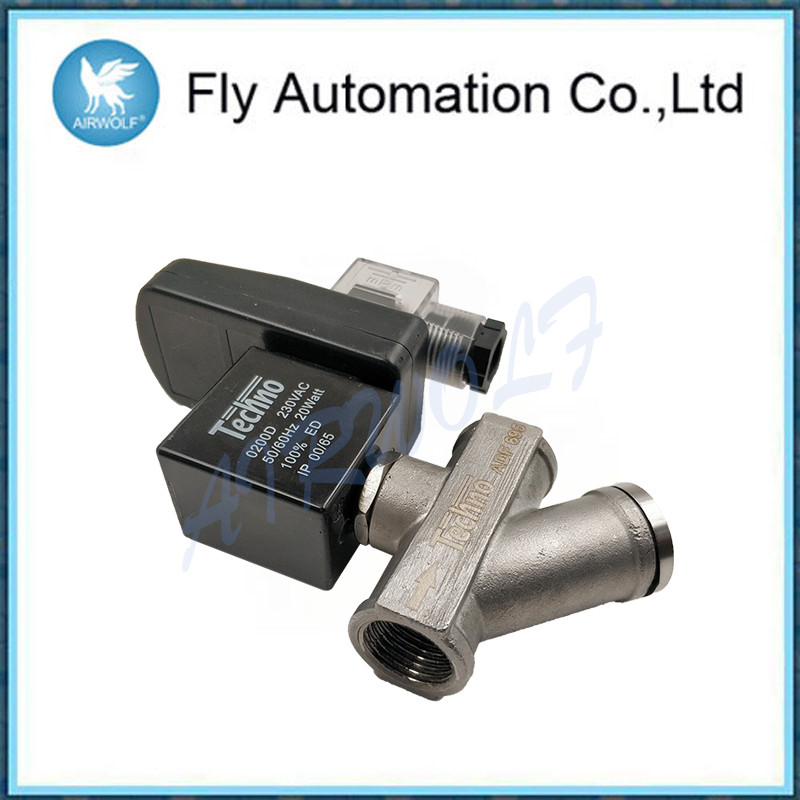 High Pressure Timer Auto Water Solenoid Valve / 2 Way Stainless Steel Drain Valve