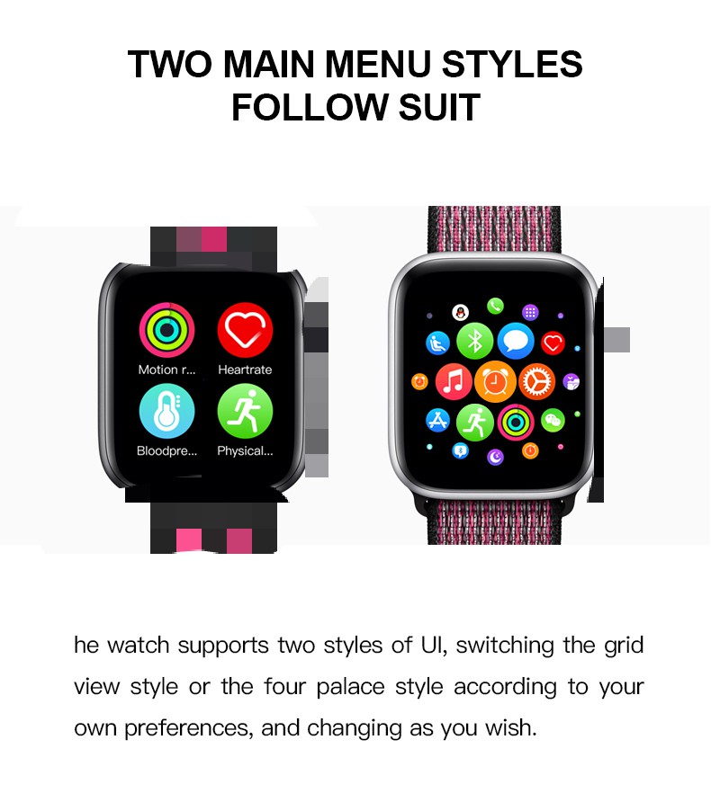 T500 X6 W26 W34 W26+ Health Fitness For Apple Android Ios Full Sereen Smart Watch