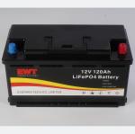 Long Lasting 12V 120AH Lifepo4 Battery Pack For Solar System Black Charge