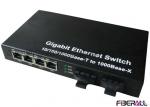 10/100/1000M Gigabit Ethernet Switch With SC Dual Fiber Ports And 4 RJ45 Ports