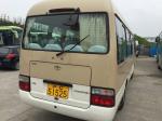 23 seats used Toyota diesel coaster bus left hand drive engine 6 cylinder japan