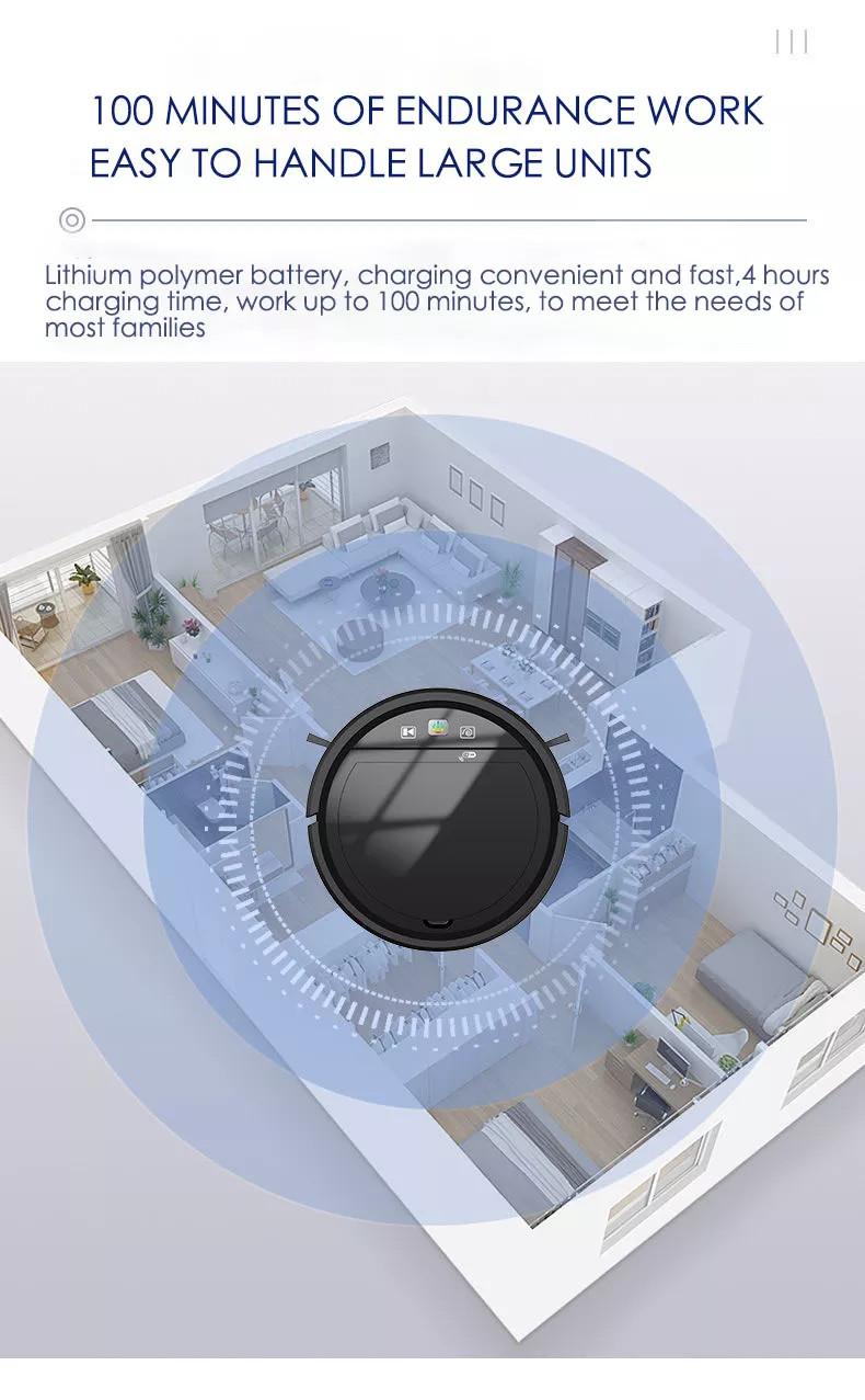 WIFI Smart Robot Vacuum Cleaner Wireless Voice Control Automatic Cleaning Robot With Google