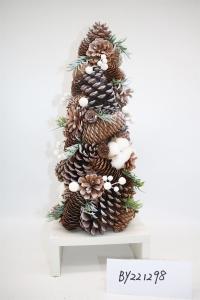 Wholesale Christmas Decor Table Ornaments Pinecone Tree Wooden Christmas Tree Decorations For Home from china suppliers
