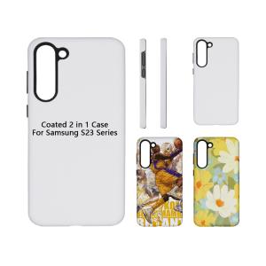Wholesale Fanshion Style Sublimation Phone Cases For Samsung S23 Plus Ultra 2 In 1 Mobile Cover from china suppliers