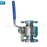 Body F51 Floating Ball Valve Body Types Small Size 1/2'' 150LB With Lever