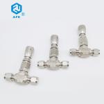 Industrial Grade 1 2 Ss Needle Valve Ferrule Connection