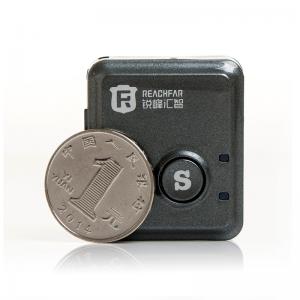 China Coin size mini gps tracker for car with sos alarm vibration alarm rf-v8s on sale