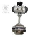 CF3/CF8 DN15/DN20 SS304/SS316 Cryogenic Pneumatic Ball Valve For LNG/LOX/LN2/LAR