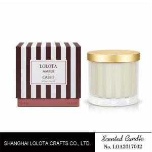 Wholesale Striped Bottle Scented Jar Candle Really Good Smelling For Mental Therapy Room from china suppliers
