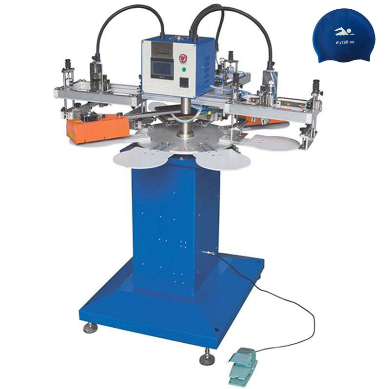 Semiautomatic 250kg Flat Screen Printing Machine for Silicone Swimming Cap