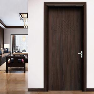 China Customization Solid Wood Panel Door , WPC Flush Interior Patio Doors on sale