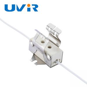 Wholesale IR Lamp Ceramic Heat Bulb Holder , 10A 250V 5KV lamp holder clip from china suppliers