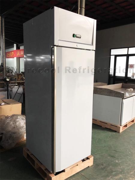 Europe Standard Stainless Steel Upright Refrigerator R404a Refrigerant Lower