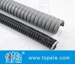 Electrical Galvanized Steel PVC Flexible Conduit And Fittings Grey