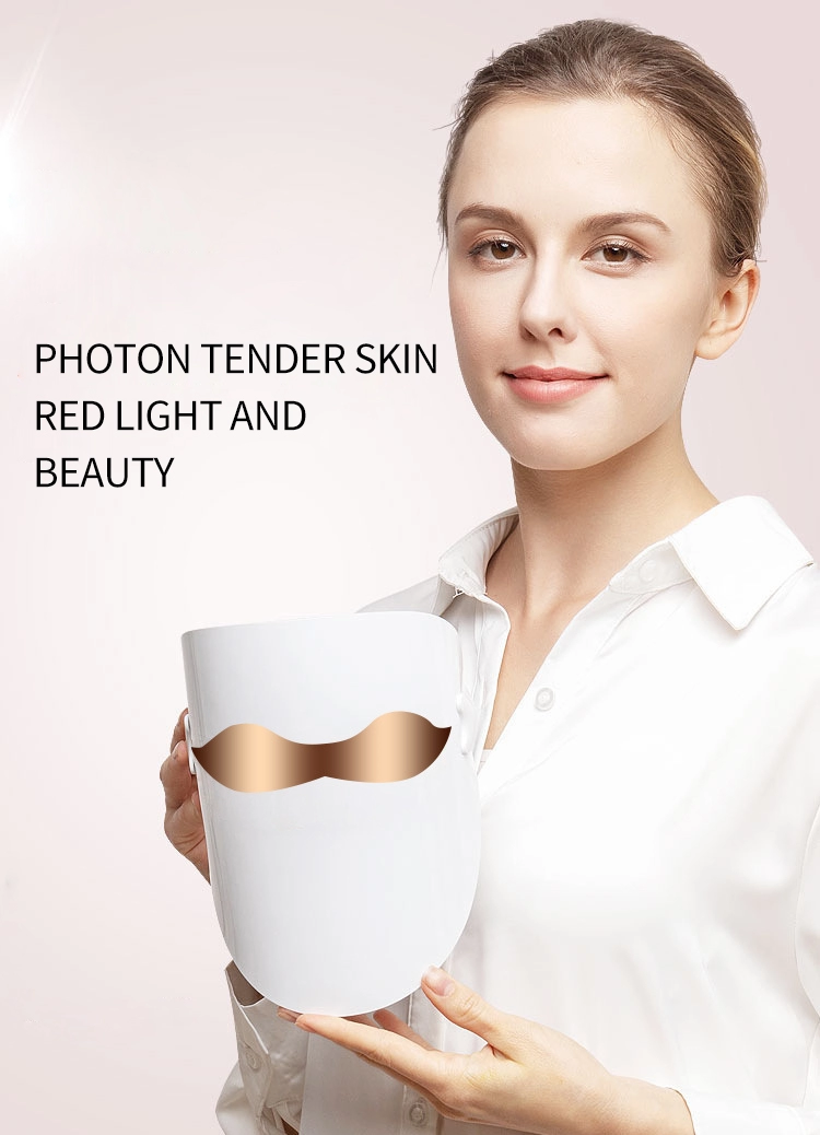 Anti Aging RED 620nm To 630nm 3 Color Facial Tightening LED Mask