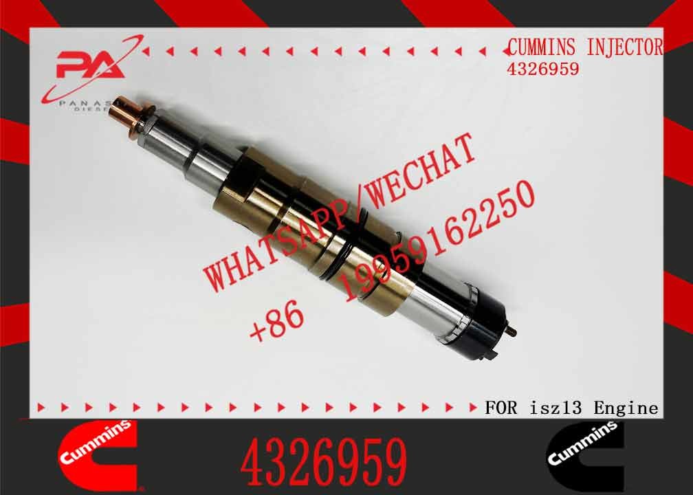 Common Rail Injector for cummins ISZ13 Engine Parts Fuel Injector 4326959 2872544 4955080 2872289