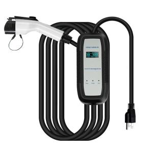 Wholesale 16A Mobile Electric Car Charger LCD 1.3-Inch Display Screen LED Indicator Light Home New Energy Vehicle Charging Gun from china suppliers