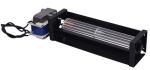 Multipurpose DC Cross Flow Fan Moistureproof 120V Black Color