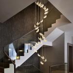 Pendant Chandelier For Ladder Revolving Staircase Butterfly Lighting（WH-NC-83)