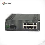Industrial 8-Port 10/100/1000T 802.3bt PoE + 1-Port 100/1000Base-X Ethernet