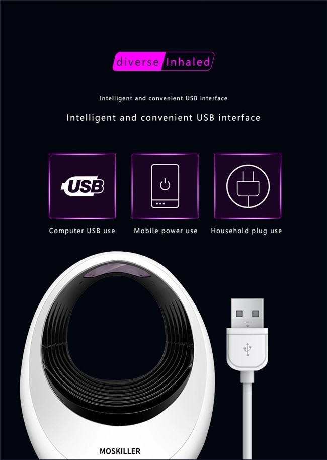 LED USB Mosquito Killer Light 220V LED Electronic Insect Fly Killer air Suction Mosquito Trap Lamp For Home Living Room