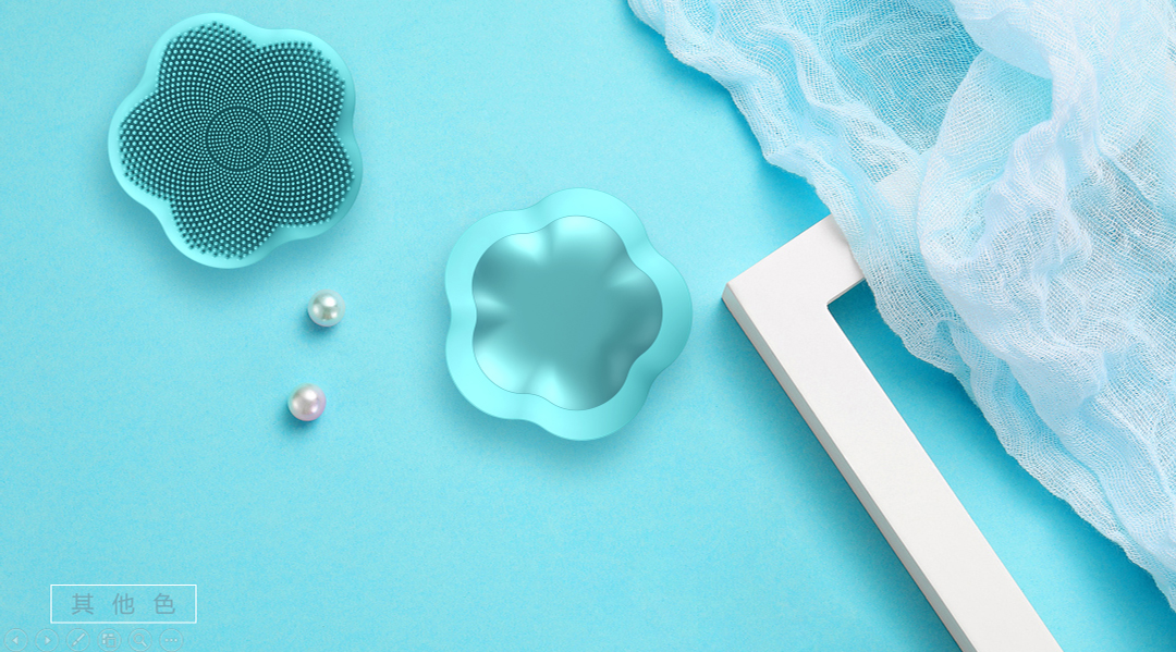 AC100V 180mAh Waterproof Facial Silicone Cleansing Brush