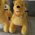 Hansel coin operated toys four wheels electric bike plush animals in mall