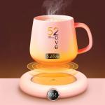 DC 5V USB Heating Warm Cup Mat Constant Temperature Coaster 3 Gear Digital