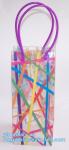 Wine Chiller, Wine Cooler Plastic bag, PVC Wine Cooler Bag, Refillable Travel