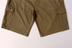 100% Cotton Mens Belted Cargo Shorts Simplicity Multicolor Khaki Navy Wahite