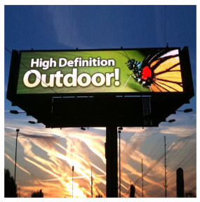 Full Color Commercial Advertising Billboard Outdoor Fixed Digital LED Display Screens White Design for Heat dissipation