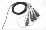 Base Station Waterproof Fiber Optic Patch Cord PDLC Fullaxs SM G657A1 Black
